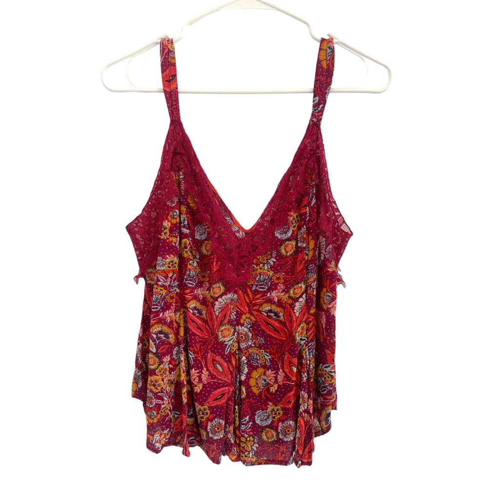 Free People Floral Tank Top